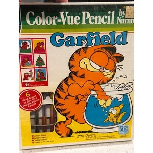 Vintage 1978 Garfield Color-Vue Pencil by Number Hasbro Sealed Jim Davis 3591D